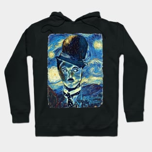 Charlie Chaplin Van Gogh Style Hoodie